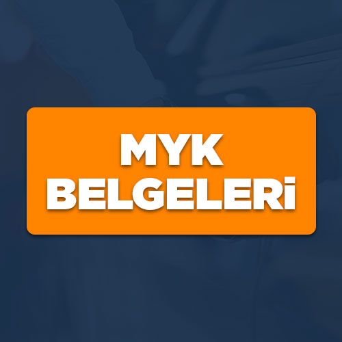 Mesleki Yeterlilik (MYK) Belgesi