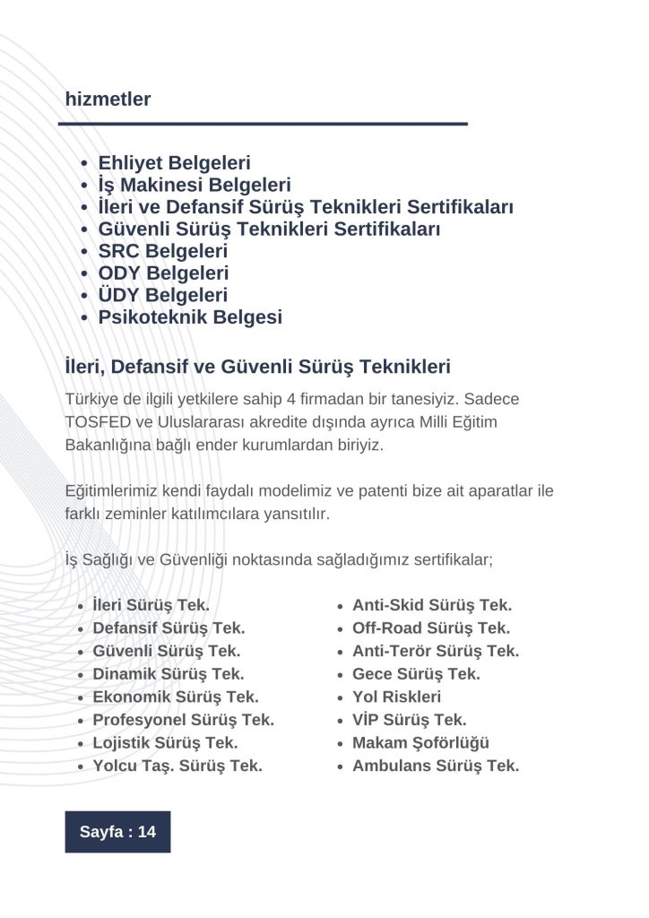 MCO Drive Akademi Tanıtım Kataloğu