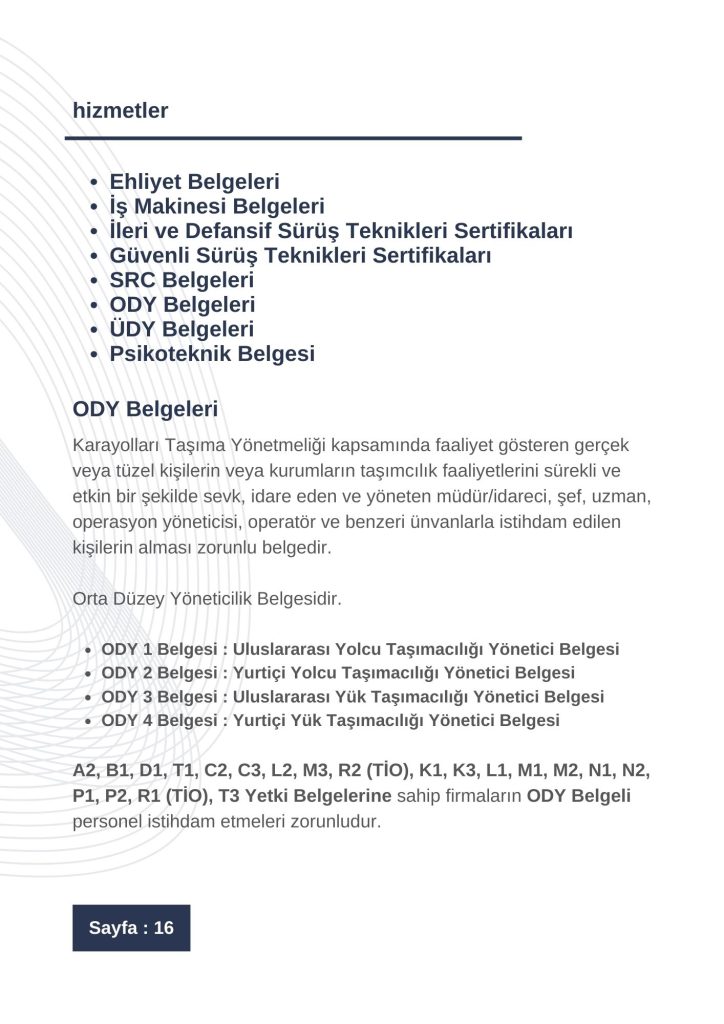 MCO Drive Akademi Tanıtım Kataloğu