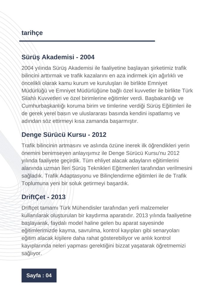 MCO Drive Akademi Tanıtım Kataloğu