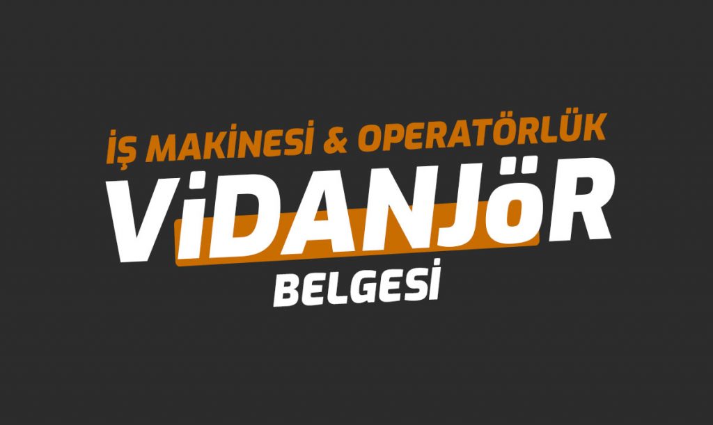 Vidanjör Ehliyet Operatörlük Belgesi